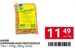 Transgourmet Knorr suppeneinlagen profiteroles Angebot