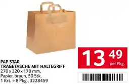 Transgourmet Pap star tragetasche mit haltegriff Angebot
