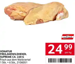 Transgourmet Vonatur freilandwildhendl supreme ca. Angebot
