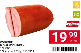 Transgourmet Vonatur bio almschinken Angebot