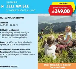 Hofer Reisen Salzburg zell am see Angebot