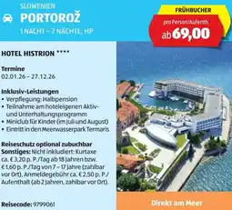 Hofer Reisen Slowenien portorož Angebot