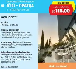 Hofer Reisen Kroatien/kvarner bucht ičići - opatija Angebot