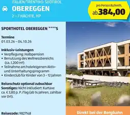 Hofer Reisen Italien/trentino-südtirol obereggen Angebot