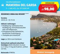 Hofer Reisen Italien/gardasee manerba del garda Angebot