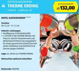 Hofer Reisen Deutschland/bayern therme erding Angebot
