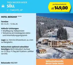 Hofer Reisen Tirol/wilder kaiser söll Angebot