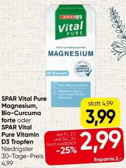 Spar Spar vital pure magnesium, bio-curcuma forte Angebot