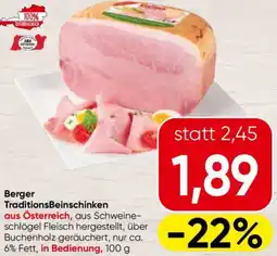 Spar Berger traditionsbeinschinken Angebot