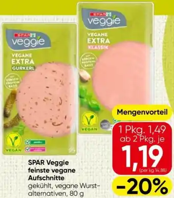 Spar veggie feinste vegane aufschnitte