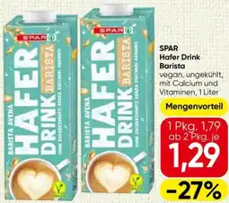 Spar Spar hafer drink barista Angebot