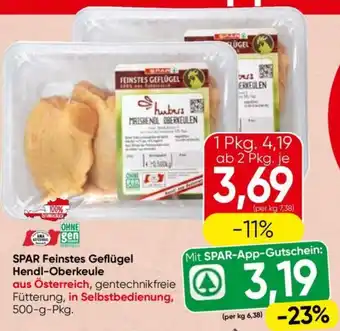 Spar feinstes geflügel hendl-oberkeule