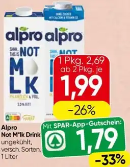 Spar Alpro Not M*lk Drink Angebot