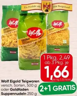 Spar Wolf Eigold Teigwaren Angebot