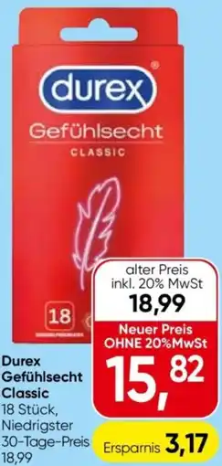Spar Durex gefühlsecht classic Angebot