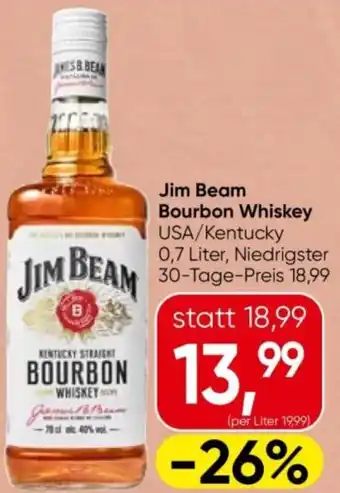Spar Jim beam bourbon whiskey Angebot