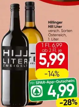 Spar Hillinger hill liter Angebot