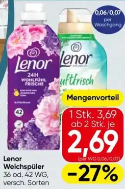 Spar Lenor weichspüler Angebot