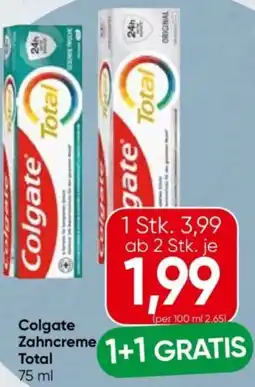 Spar Colgate zahncreme total Angebot