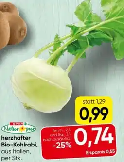 Spar Natur pur herzhafter bio-kohlrabi Angebot