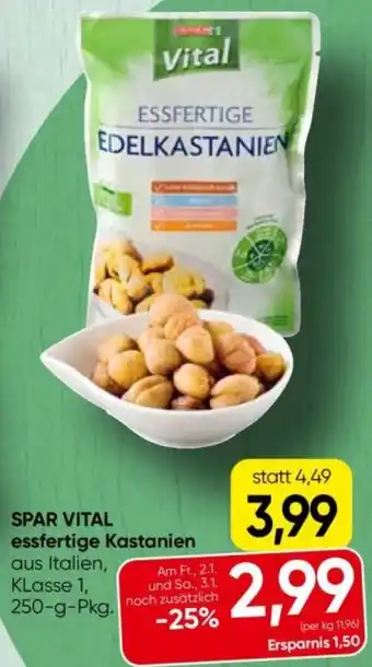 Spar vital essfertige kastanien