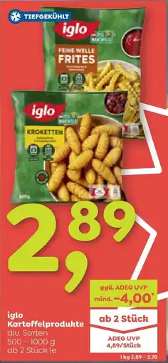 ADEG Iglo kartoffelprodukte Angebot