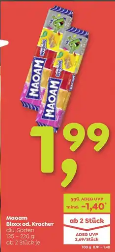 ADEG Maoam Bloxx od. Kracher Angebot