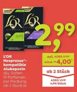 ADEG L'OR Nespresso- kompatible Alukapseln Angebot