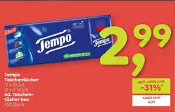 ADEG Tempo Taschentücher od. Taschen- tücher Box Angebot