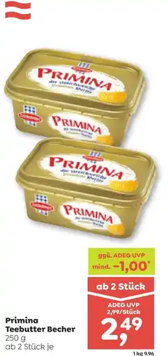 ADEG Primina Teebutter Becher Angebot