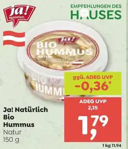 ADEG Ja! Natürlich Bio Hummus Angebot