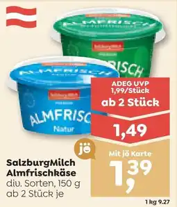 ADEG Salzburg Milch Almfrischkäse Angebot