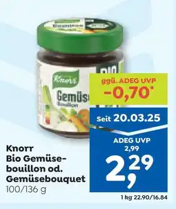 ADEG Knorr Bio Gemüse- bouillon od. Gemüsebouquet Angebot