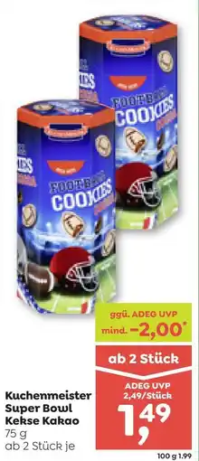 ADEG Kuchenmeister Super Bowl Kekse Kakao Angebot