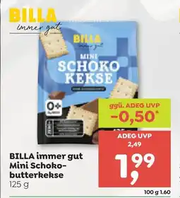 ADEG BILLA immer gut Mini Schoko butterkekse Angebot