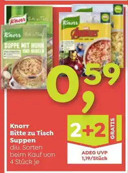 ADEG Knorr Bitte zu Tisch Suppen Angebot