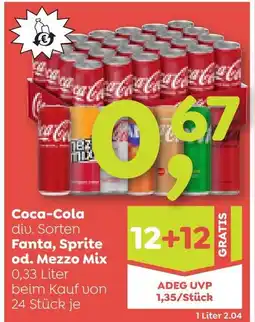 ADEG Coca-Cola, Fanta, Sprite od. Mezzo Mix Angebot