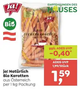 ADEG ja! Natürlich Bio Karotten Angebot
