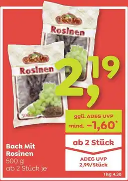 ADEG Back Mit Rosinen Angebot