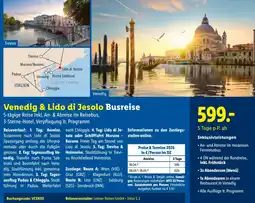 Lidl Reisen Venedig & Lido di Jesolo Busreise Angebot