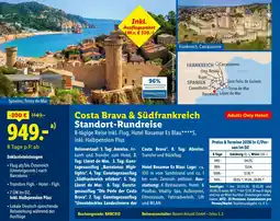 Lidl Reisen Costa Brava & Südfrankreich Standort-Rundreise Angebot