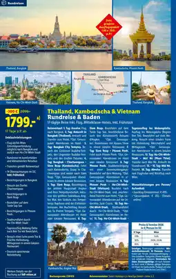 Lidl Reisen Thailand, Kambodscha & Vietnam Rundreise & Baden Angebot