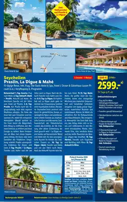 Lidl Reisen Seychellen Praslin, La Digue & Mahé Angebot