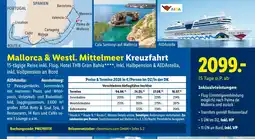 Lidl Reisen Mallorca & Westl. Mittelmeer Kreuzfahrt Angebot