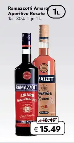 Travel FREE Ramazzotti Amaro, Aperitivo Rosato Angebot