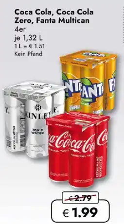 Travel FREE Coca Cola, Coca Cola Zero, Fanta Multican Angebot