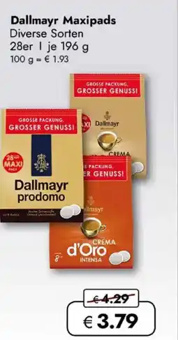 Travel FREE Dallmayr Maxipads Angebot