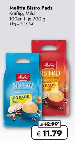 Travel FREE Melitta Bistro Pads Angebot