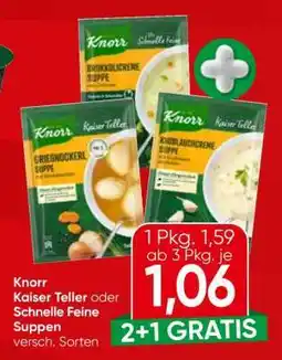 Spar Knorr Kaiser Teller oder Schnelle Feine Suppen Angebot