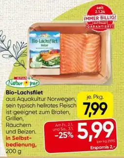 Spar Bio Lachsfilet Angebot